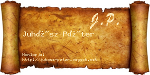 Juhász Péter névjegykártya