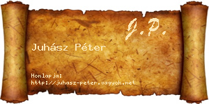 Juhász Péter névjegykártya